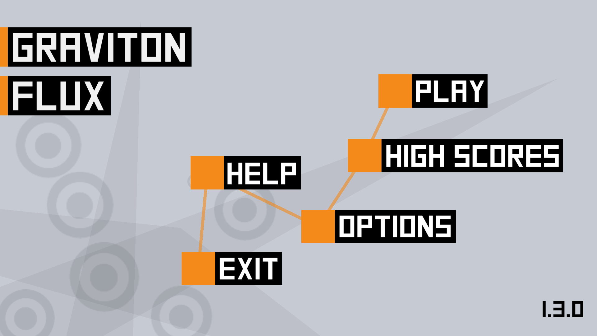 Graviton Flux main menu